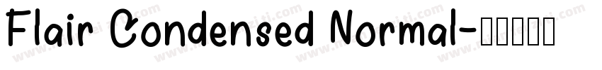 Flair Condensed Normal字体转换